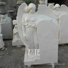 Custom carved white stone tombstone monument marble grave headstone